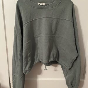 Garage Women's Sage Green Drawstring Sweatshirt